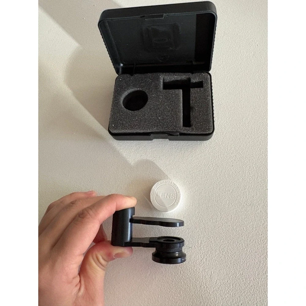 0.65X‎ Wide 10X Macro Phone Camera Lens Clip On w Case Universal Fit